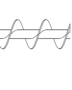 Volution 127mm, 1.00m for tube auger M127 M&M